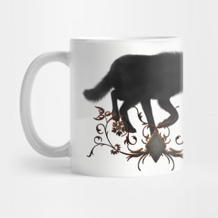 Awesome black wolf Mug